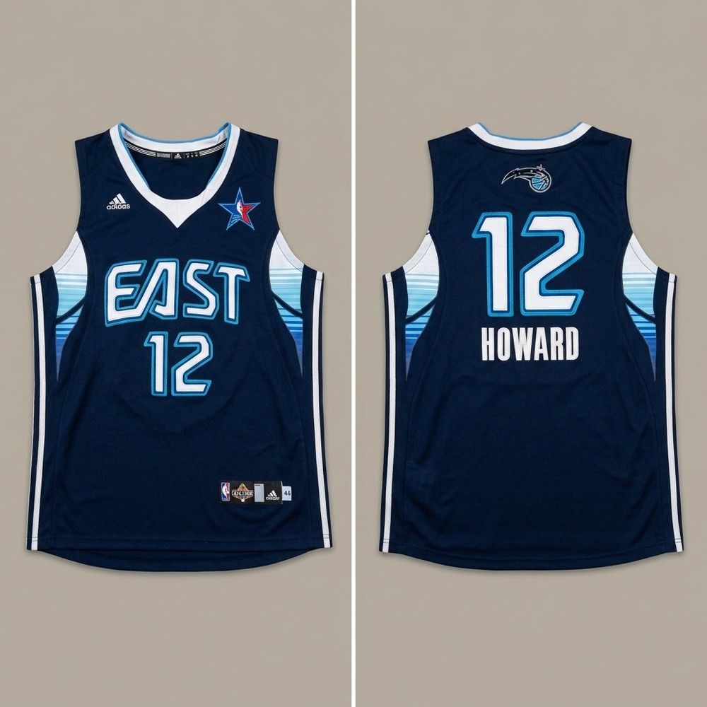 Adidas Dwight Howard #12 East 2009 NBA All-Star Authentic Jersey Size 44 Large